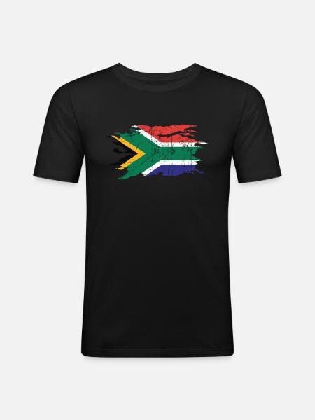 South Africa - Men's Slim Fit T-Shirt - black
