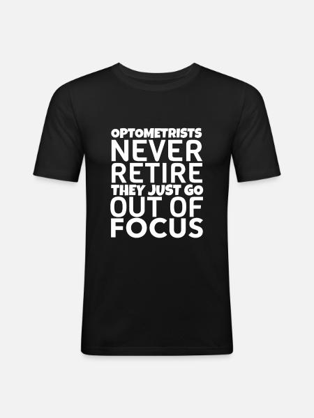 Optician optician optometrist gift - Men's Slim Fit T-Shirt - black