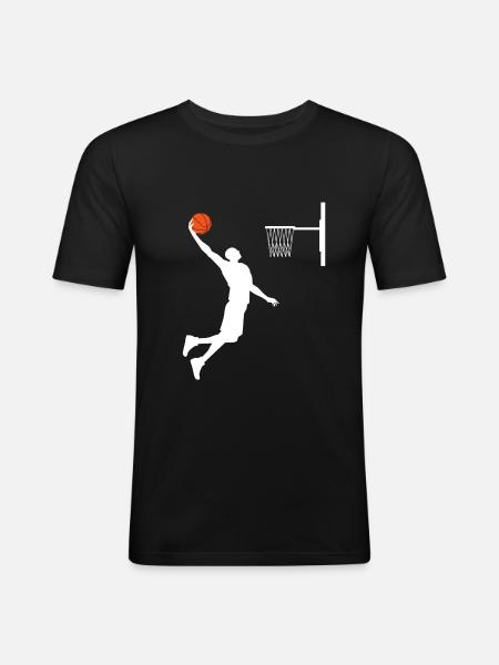 basketball - T-shirt près du corps Homme - noir