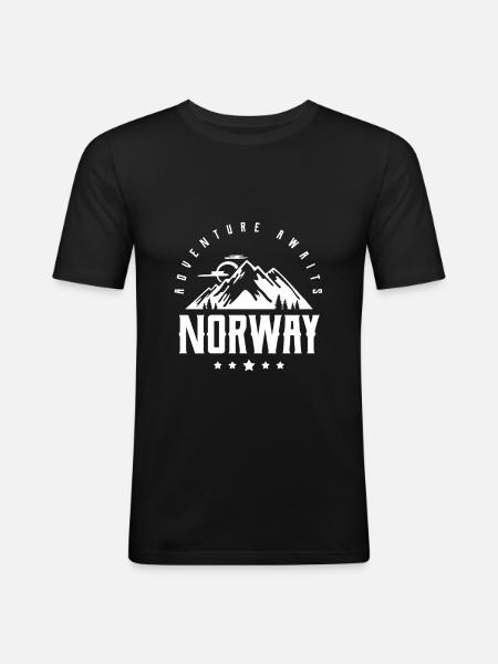 Norway - Men's Slim Fit T-Shirt - black