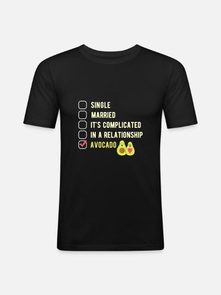 avocado - Men's Slim Fit T-Shirt - black