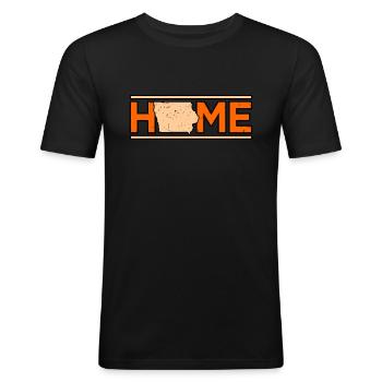 Iowa house gift - Men's Slim Fit T-Shirt - black - Front - Nik (191cm)