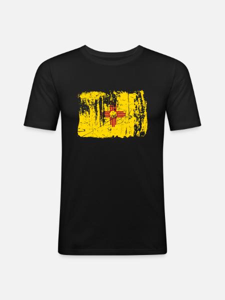 New Mexico Home Gift - Men's Slim Fit T-Shirt - black