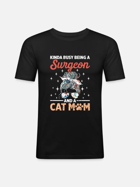 Chirurg - Männer Slim Fit T-Shirt - Schwarz