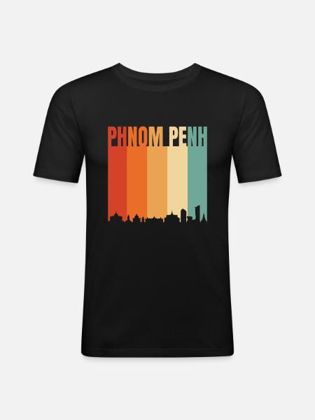 Phnom Penh - Men's Slim Fit T-Shirt - black