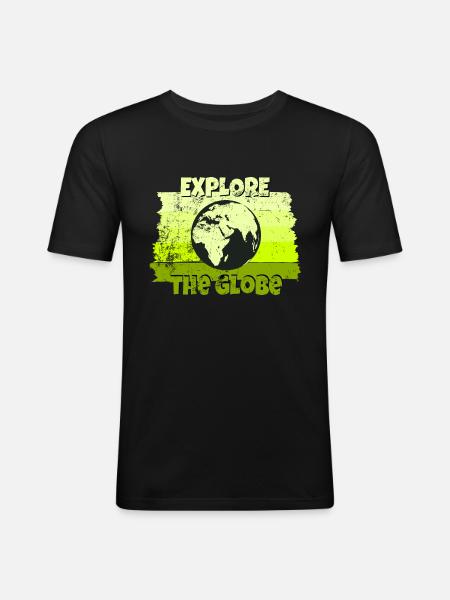 World Tour Adventure - Men's Slim Fit T-Shirt - black