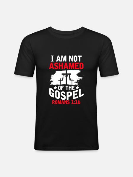 gospel bible - Men's Slim Fit T-Shirt - black