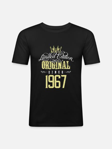 Édition limitée 1967 - T-shirt près du corps Homme - noir