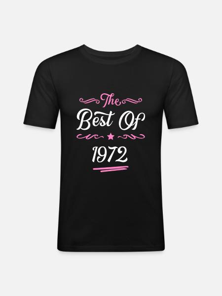 1972 best of - Men's Slim Fit T-Shirt - black