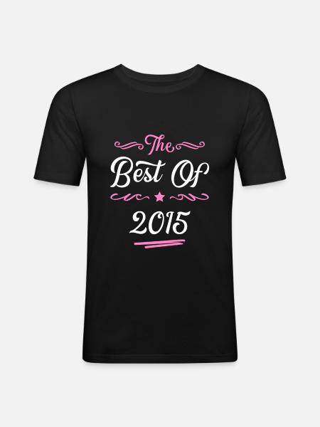 2015 best of - Men's Slim Fit T-Shirt - black