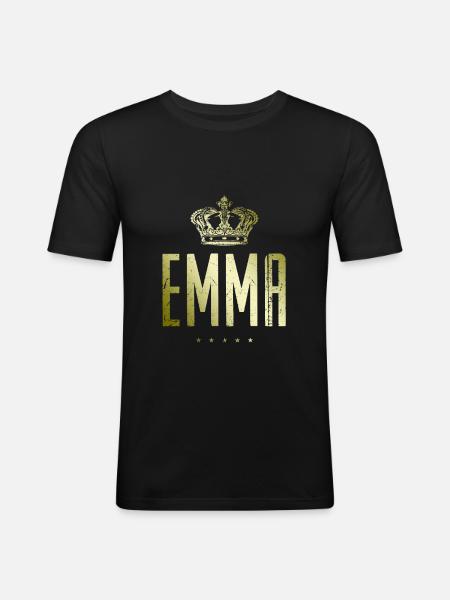 Emma - Men's Slim Fit T-Shirt - black