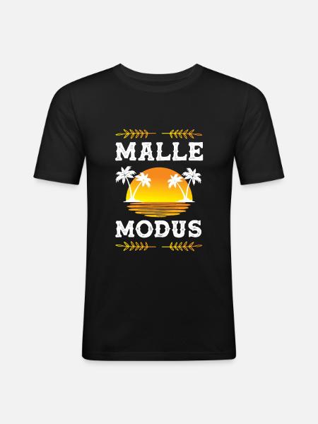 Malle Mode - Men's Slim Fit T-Shirt - black