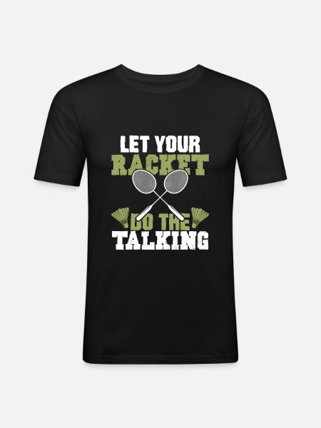 badminton badminton badminton - Men's Slim Fit T-Shirt - black