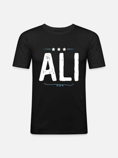 Ali - Men's Slim Fit T-Shirt - black