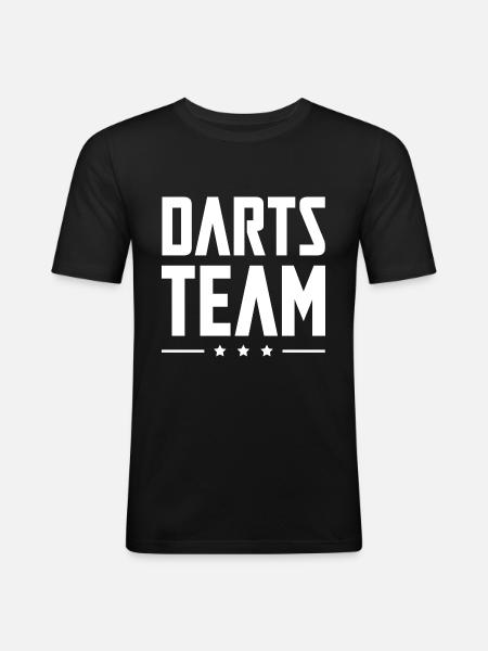 Darts Team - Men's Slim Fit T-Shirt - black