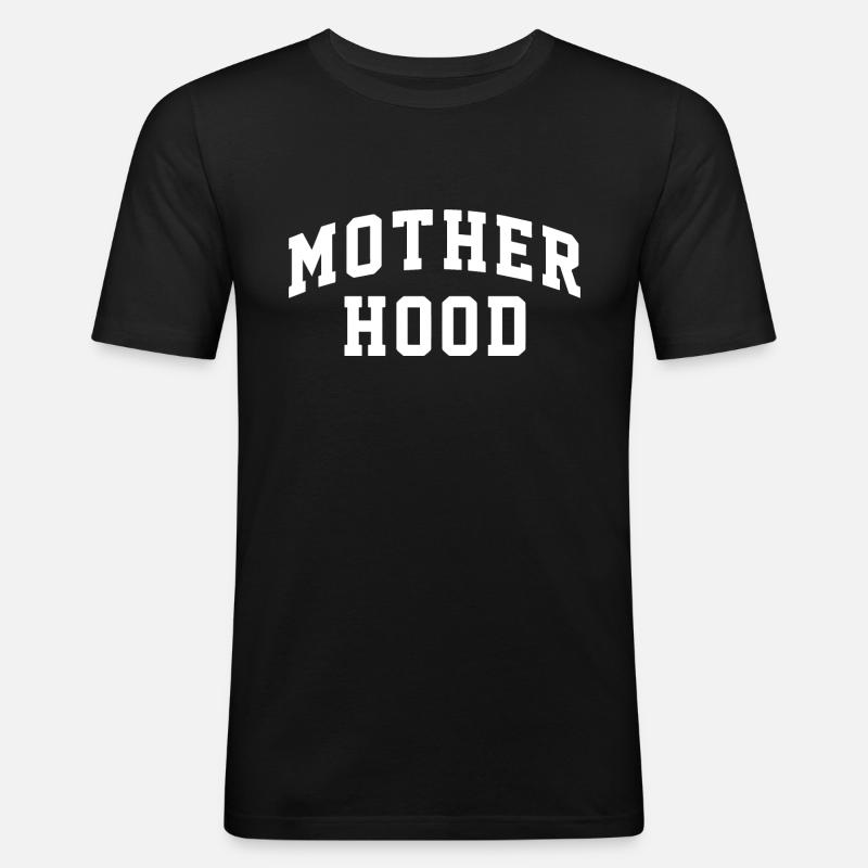 Mutterschaft - Männer Slim Fit T-Shirt - Schwarz