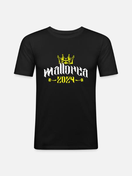 Mallorca 2024 - Men's Slim Fit T-Shirt - black