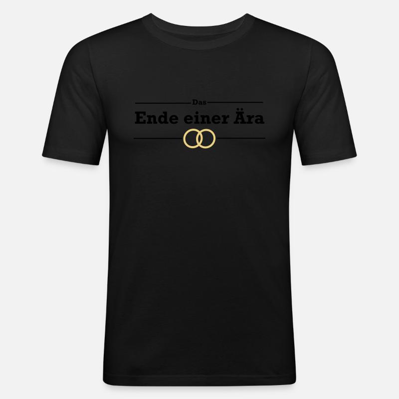Junggesellenabschied - Männer Slim Fit T-Shirt - Schwarz