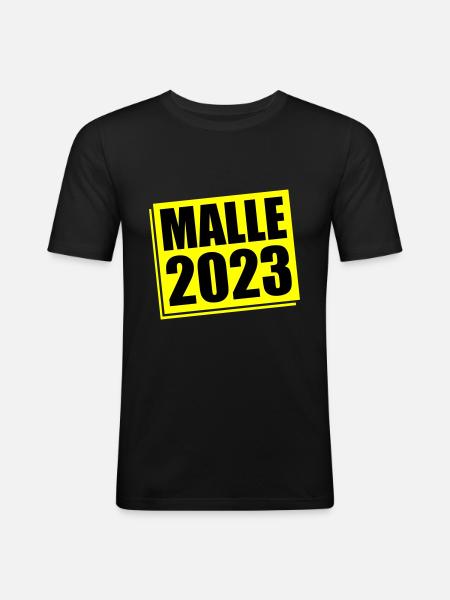 Malle 2023 Mallorca - Men's Slim Fit T-Shirt - black