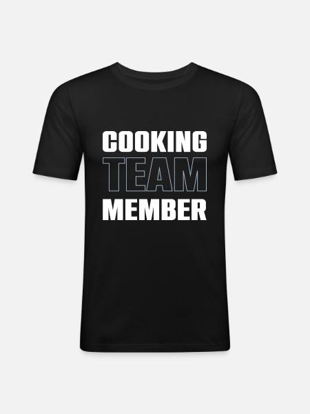 Cooking Team - Men's Slim Fit T-Shirt - black