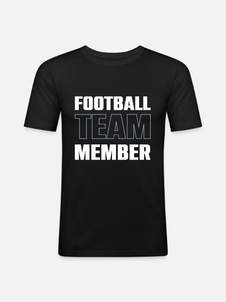 Football Team - Men's Slim Fit T-Shirt - black