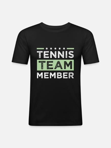 Tennis Team - Men's Slim Fit T-Shirt - black
