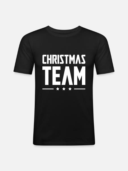 Christmas Team - Men's Slim Fit T-Shirt - black