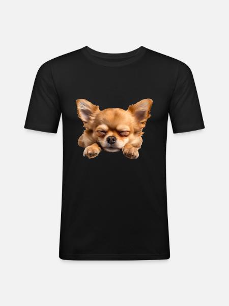 Chihuahua - Men's Slim Fit T-Shirt - black