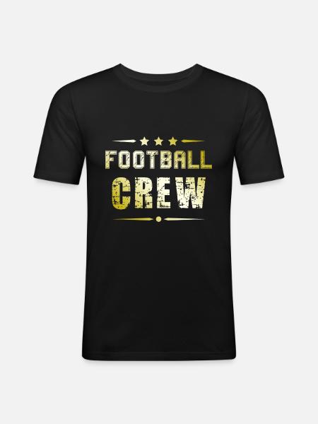 Équipe de football - T-shirt près du corps Homme - noir