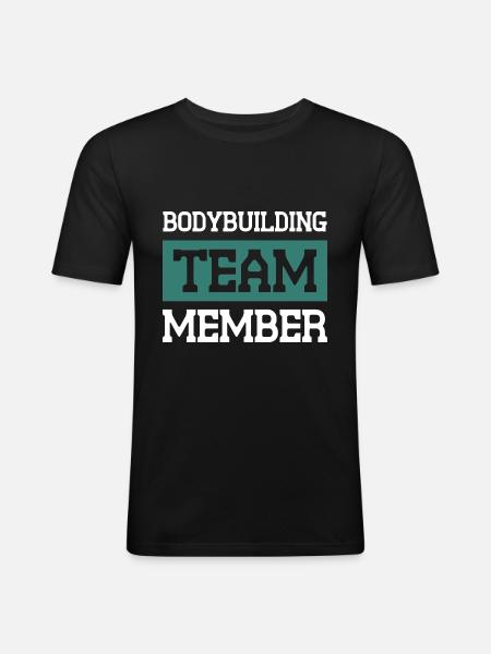 Équipe de musculation - T-shirt près du corps Homme - noir