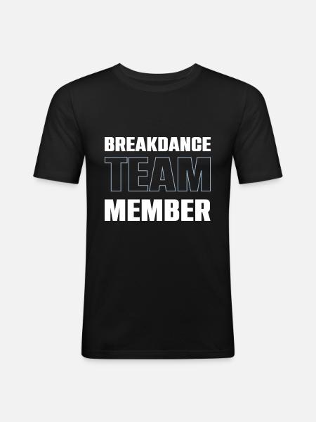 Breakdance Team - Men's Slim Fit T-Shirt - black
