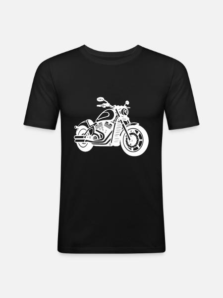 Motorcycle Biker - Men's Slim Fit T-Shirt - black