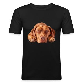 Vizsla - Men's Slim Fit T-Shirt - black - Front - Nik (191cm)