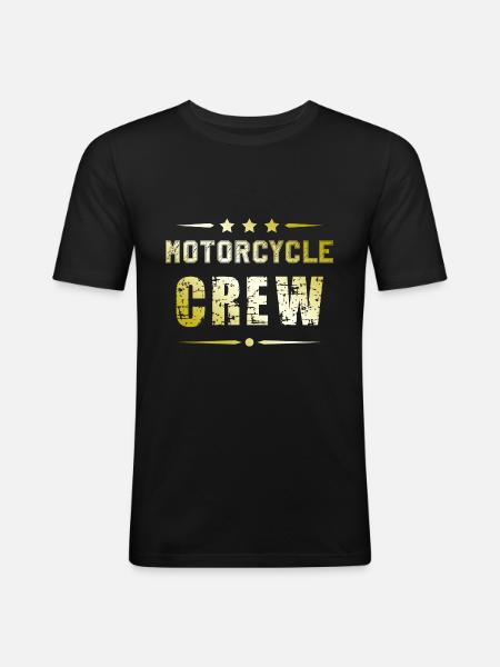 Motorcycle Crew - Men's Slim Fit T-Shirt - black