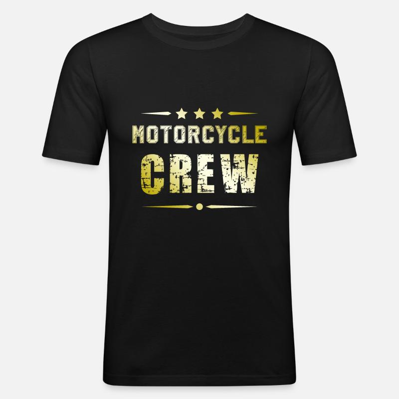 Motorcycle Crew - Männer Slim Fit T-Shirt - Schwarz