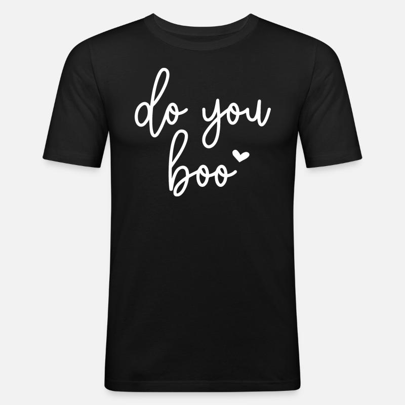 Buhst du - Männer Slim Fit T-Shirt - Schwarz