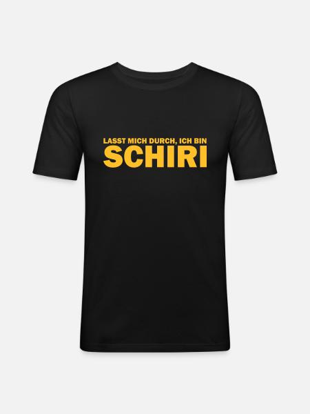 schiri - Männer Slim Fit T-Shirt - Schwarz