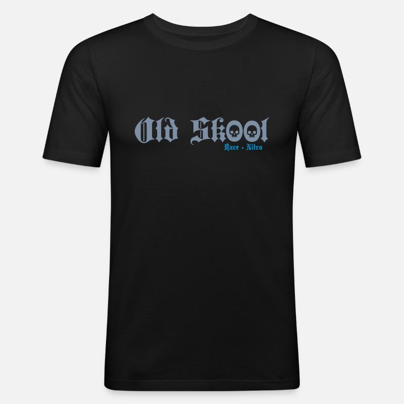 Race - Nitro Old Skool - Männer Slim Fit T-Shirt - Schwarz