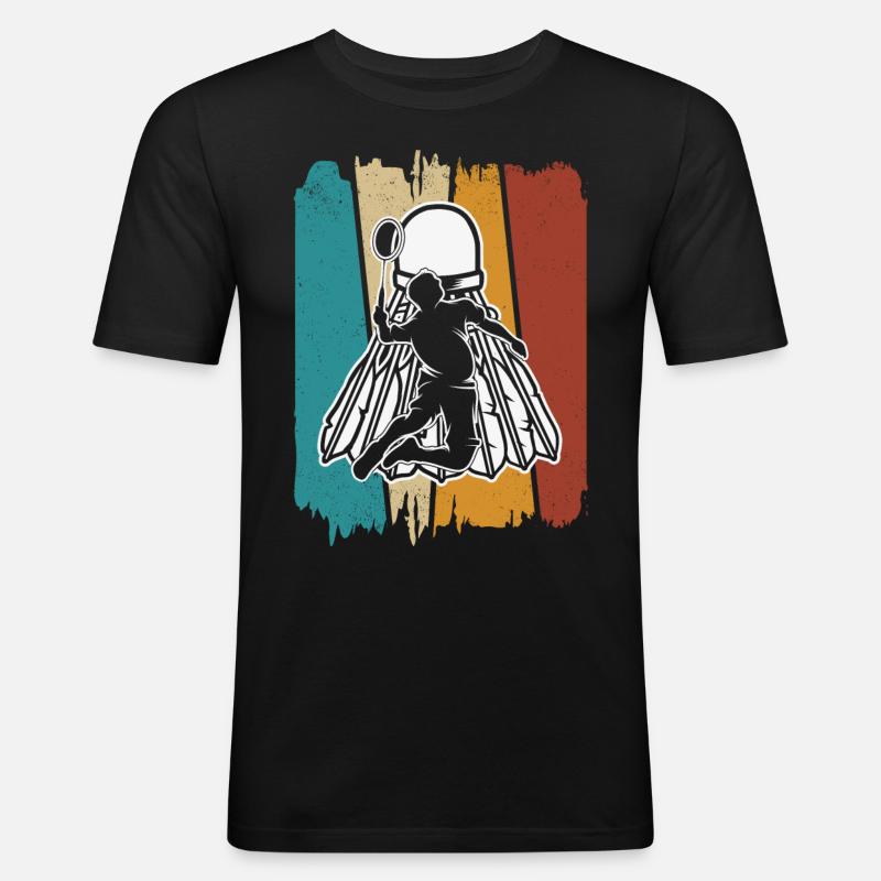 Badminton - Männer Slim Fit T-Shirt - Schwarz