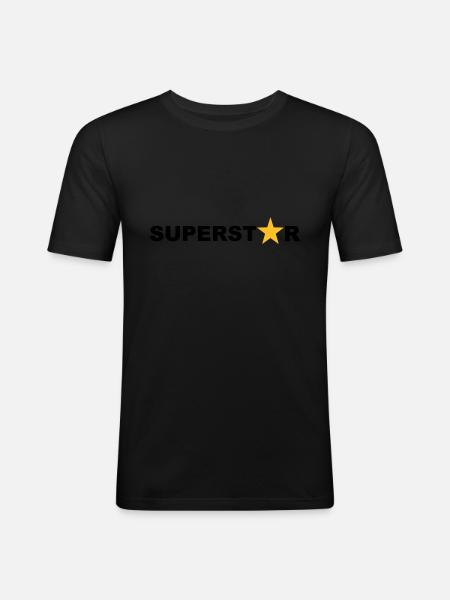 Superstar - Men's Slim Fit T-Shirt - black