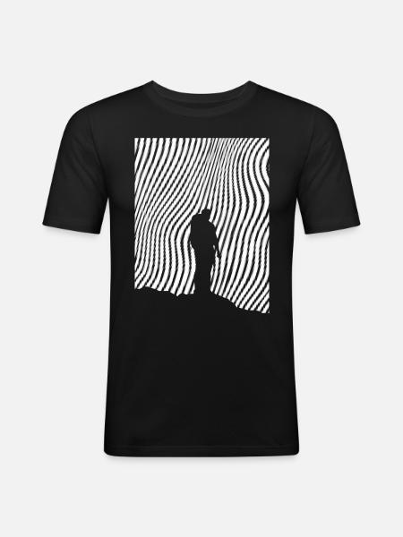 Hikers - (2) - Men's Slim Fit T-Shirt - black