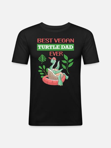 Tortoises - Men's Slim Fit T-Shirt - black