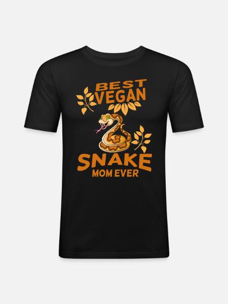 Serpent - T-shirt près du corps Homme - noir