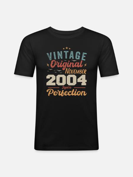 Legendary since November 2004 - 2004 - Men's Slim Fit T-Shirt - black