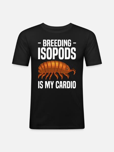 Isopoden - Männer Slim Fit T-Shirt - Schwarz