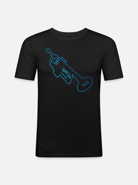Jazz Trumpeter Trumpeter Trumpet - Men's Slim Fit T-Shirt - black
