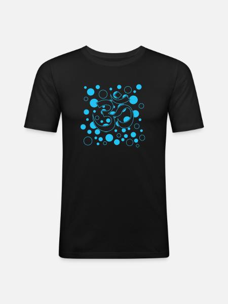 Yoga Namaste yoga - Männer Slim Fit T-Shirt - Schwarz