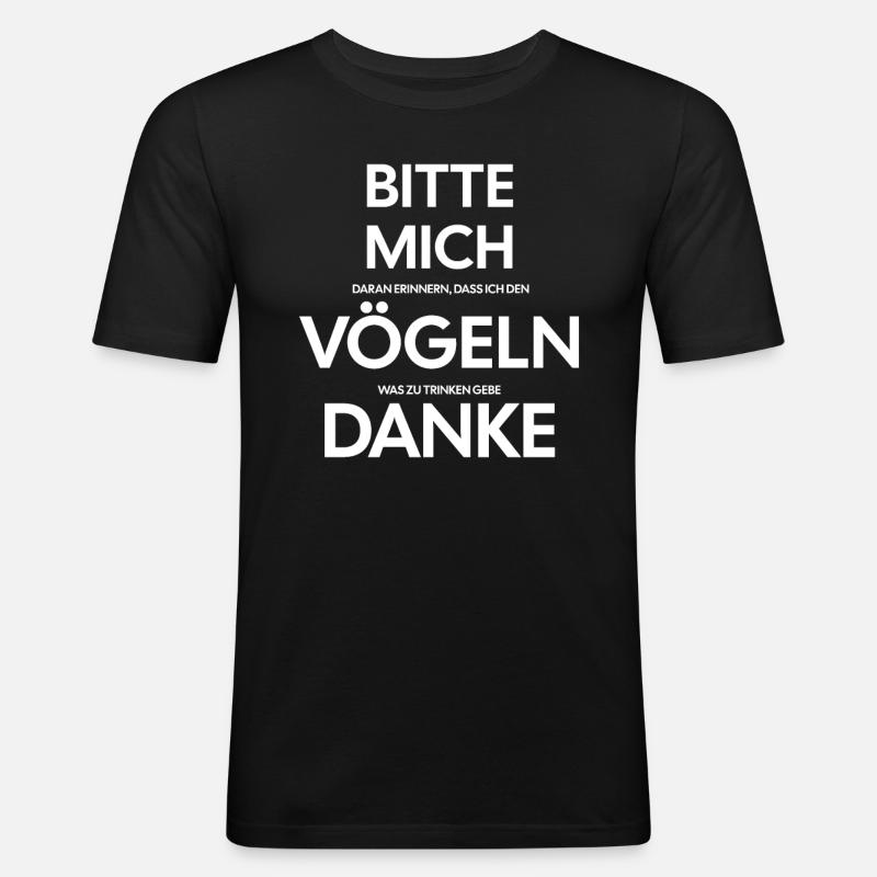 Bitte mich Vögeln Partyshirt - Männer Slim Fit T-Shirt - Schwarz