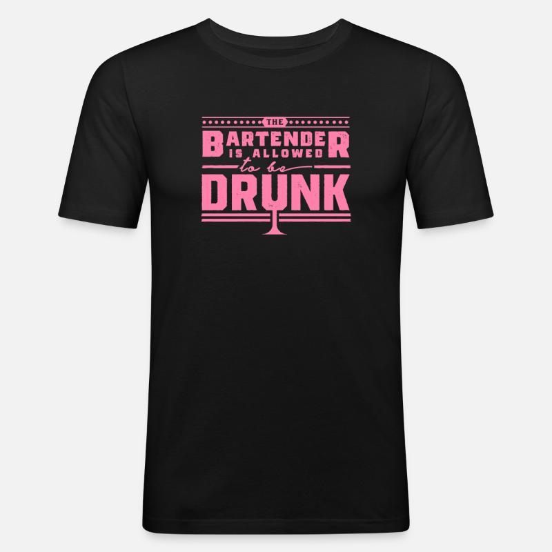 Bartender Bartender Bartender Bartender Bartender - Men's Slim Fit T-Shirt - black