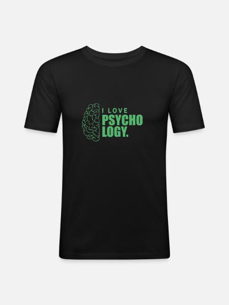 Psychology Psychology Psychology Psychology - Men's Slim Fit T-Shirt - black